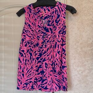 Lilly Pulitzer Pink Coral Print Top